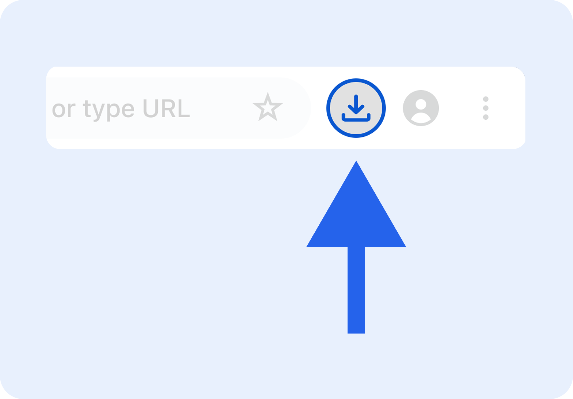 Tap the download icon
